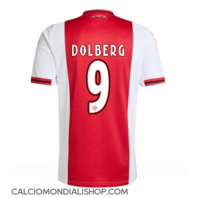 Maglie da calcio Ajax Kasper Dolberg #9 Prima Maglia 2025-26 Manica Corta Maglie da calcio Ajax Kasper Dolberg #9 Prima Maglia 2025-26 Manica Corta
